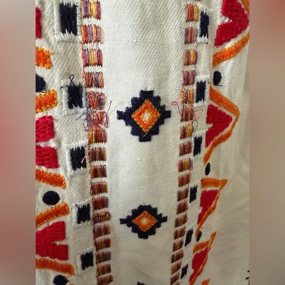 Anthropologie Akemi + Kin Reagan Embroidered Shift Dress Women’s 4 Small - Picture 9 of 14